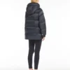 Down jacket in water-repellent canvas, midnightblue