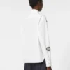 Embroidered poplin shirt, optical white