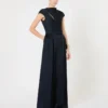 Envers satin jumpsuit, midnightblue