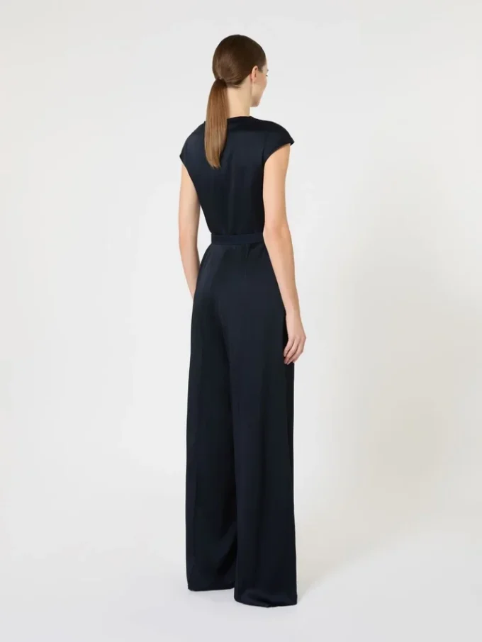 Envers satin jumpsuit, midnightblue