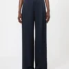 Envers satin trousers, midnightblue