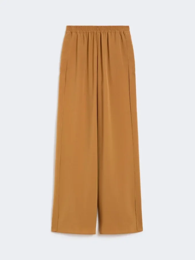 – envers satin wide trousers, caramel