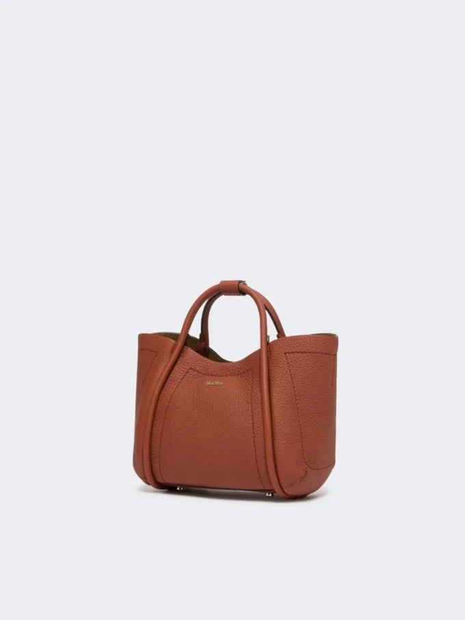 Extra-small leather marine bag, rust