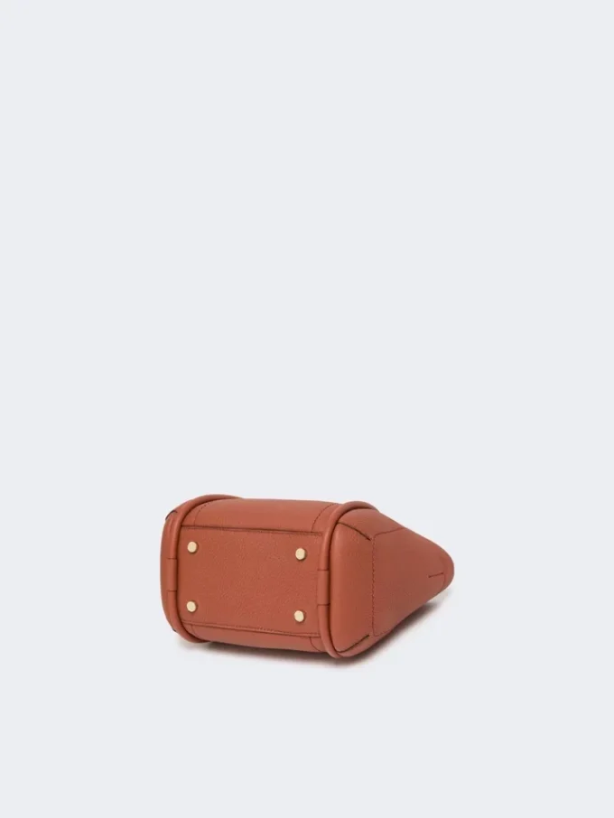Extra-small leather marine bag, rust