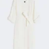 Faded linen dress, natural