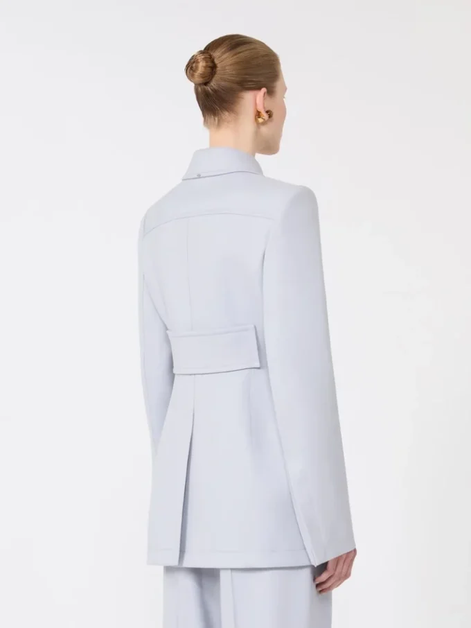 Fitted gabardine shirt jacket, medium grey Fitted gabardine shirt jacket, medium grey