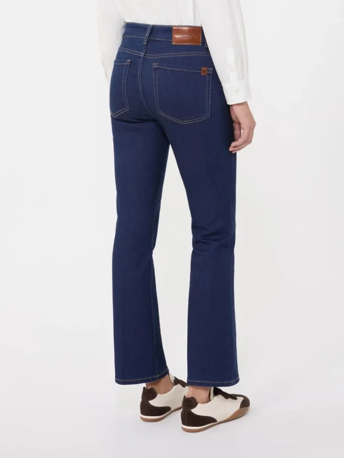 Five-pocket stretch denim jeans, navy