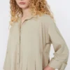 Flared cotton-poplin dress, sand Flared cotton-poplin dress, sand