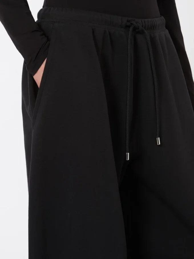 Fleece trousers, black