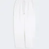 Fleece trousers, ivory