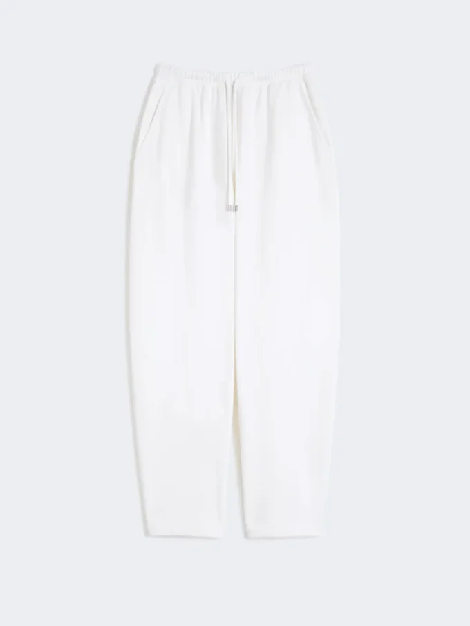 Fleece trousers, ivory