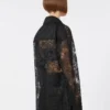 Floral lace jacket, black Floral lace jacket, black