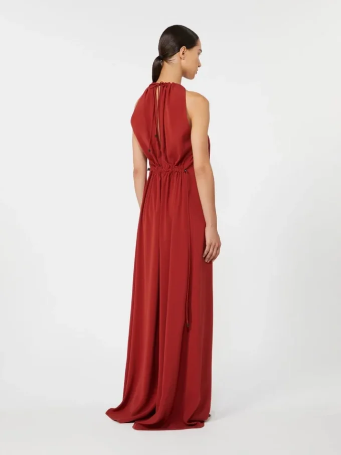 Flowing envers satin jumpsuit, red Flowing envers satin jumpsuit, red