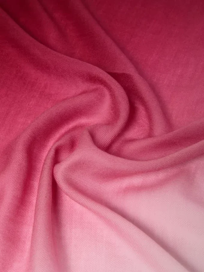 Gradient wool shawl, bordeaux