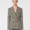 Jacquard jersey blazer, black grey Jacquard jersey blazer, black grey