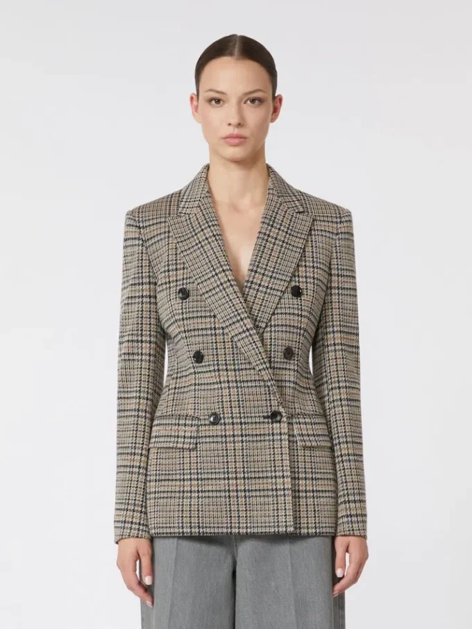 Jacquard jersey blazer, black grey Jacquard jersey blazer, black grey