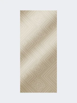 Jacquard wool and silk stole, turtledove