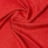 Jacquard wool and silk yarn stole, red