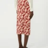 Jacquard yarn skirt, red Jacquard yarn skirt, red