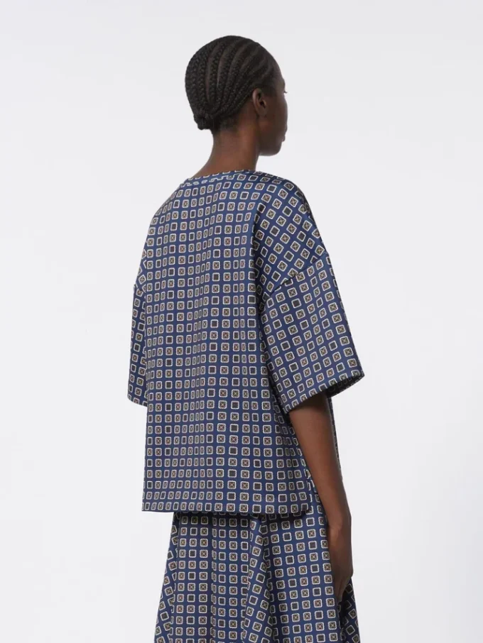 Jersey print t-shirt, navy