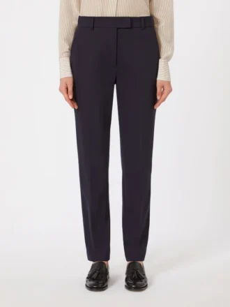 Jersey trousers, navy