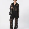 Floral lace jacket, black Floral lace jacket, black