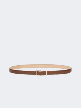 Leather belt, brown