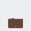 Leather card holder, cocoa