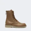 Leather combat boots, hazelnut brown Leather combat boots, hazelnut brown