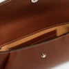 Leather envelope wallet, amber brown Leather envelope wallet, amber brown