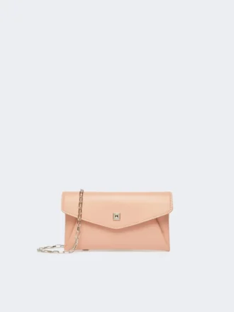 Leather envelope wallet, pink