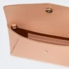 Leather envelope wallet, pink