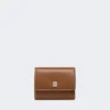 Leather purse, amber brown