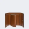 Leather purse, amber brown