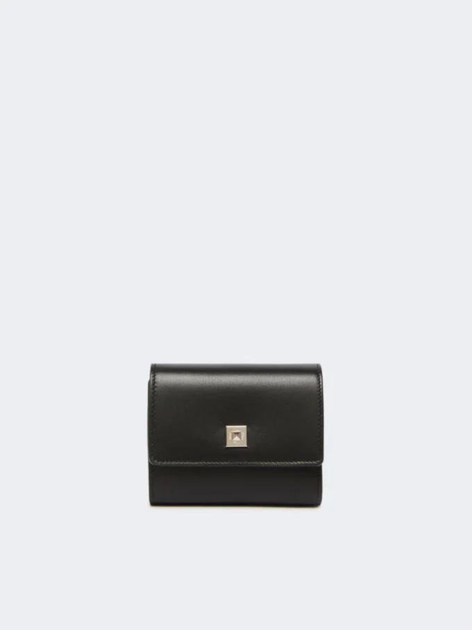 Leather purse, black Leather purse, black