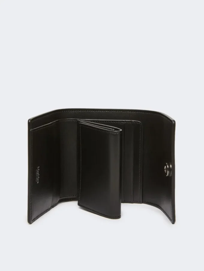 Leather purse, black Leather purse, black