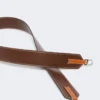 Leather shoulder strap, cocoa