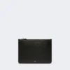 Leather tablet sleeve, black