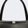 Leather tote bag, black Leather tote bag, black