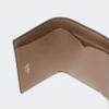 Leather tri-fold purse, mud Leather tri-fold purse, mud
