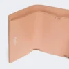 Leather tri-fold purse, pink