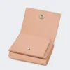 Leather tri-fold purse, pink