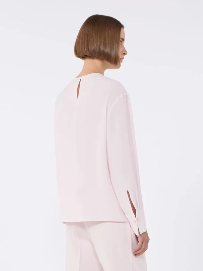 Lightweight cady blouse, pink Lightweight cady blouse, pink