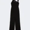 Lightweight cady jumpsuit, black Lightweight cady jumpsuit, black