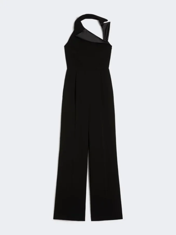 Lightweight cady jumpsuit, black Lightweight cady jumpsuit, black