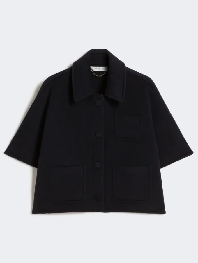 Lightweight cashmere cape, ultramarine Lightweight cashmere cape, ultramarine