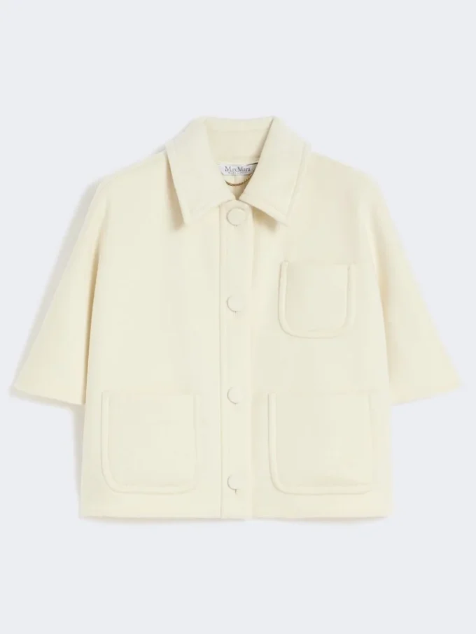 Lightweight cashmere cape, white Lightweight cashmere cape, white