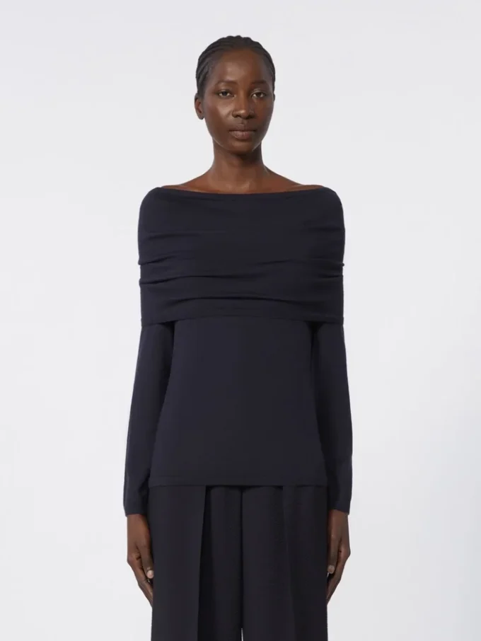 Lightweight cashmere sweater, ultramarine