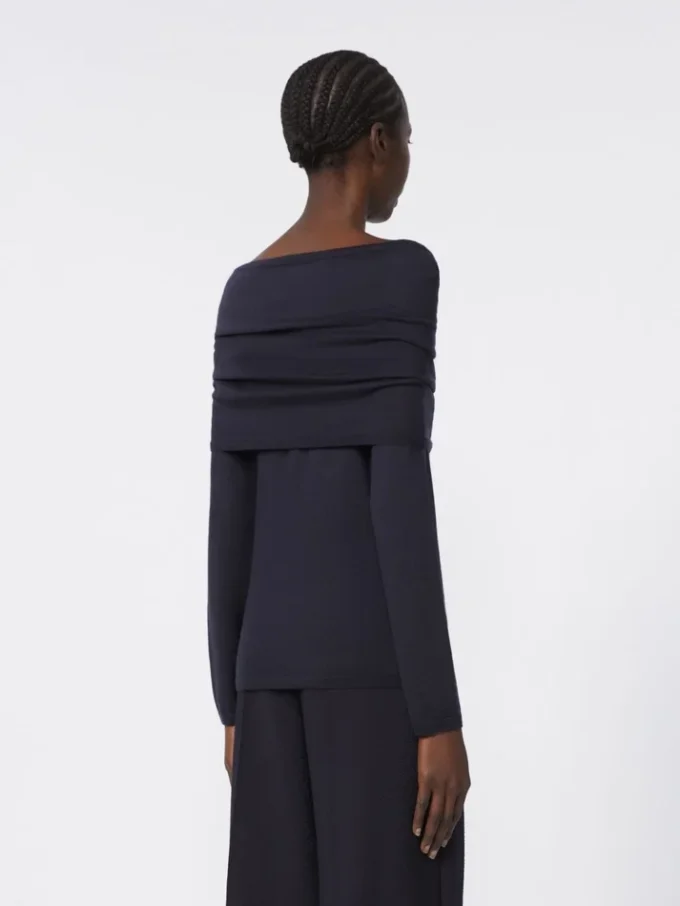 Lightweight cashmere sweater, ultramarine