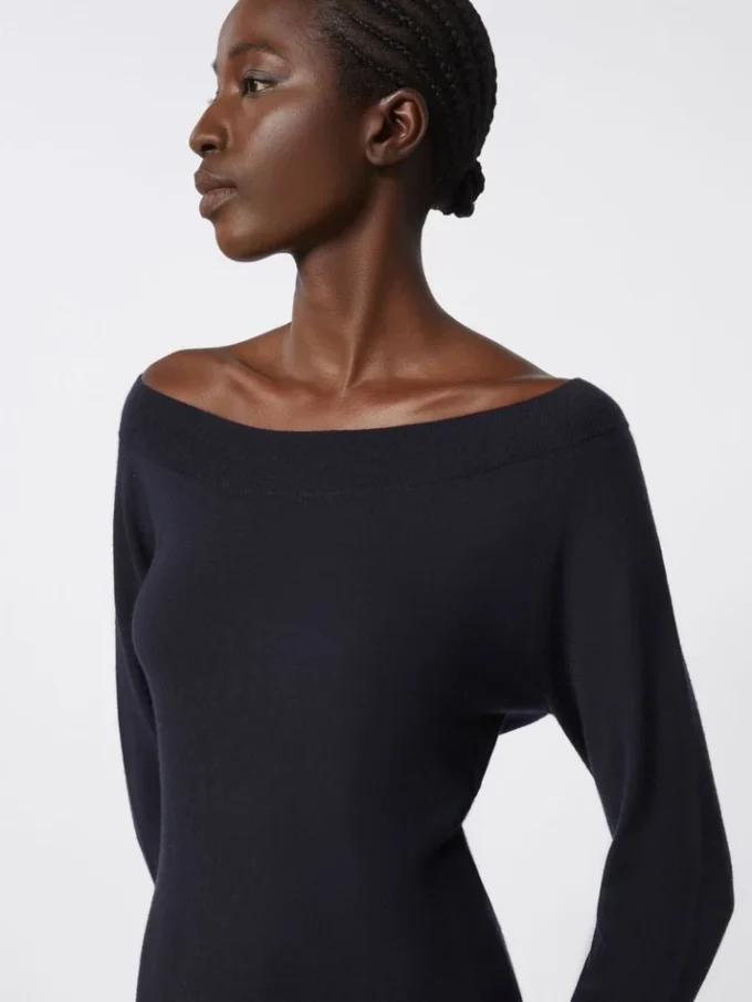 Lightweight cashmere sweater, ultramarine